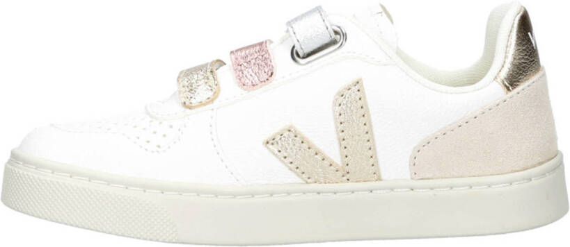 Veja Small V-10 leren sneakers wit