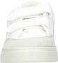 Veja SMALL V-12 leren sneakers wit lichtblauw goud - Thumbnail 2