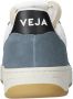 Veja V-10 leren sneakers blauw wit - Thumbnail 3