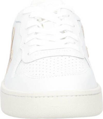 Veja V-10 leren sneakers wit goud