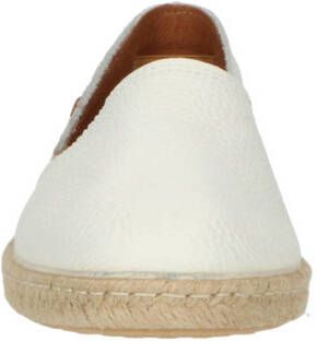 Verbenas Carmen leren espadrilles wit