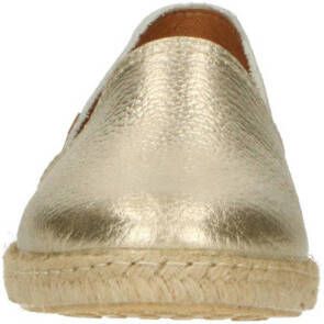 Verbenas Carmen Nucleo meal leren espadrilles goud