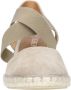 Verbenas Mila Serraje suède espadrilles taupe - Thumbnail 5