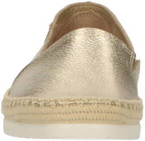 Verbenas Noa Nucleo metal leren espadrilles goud