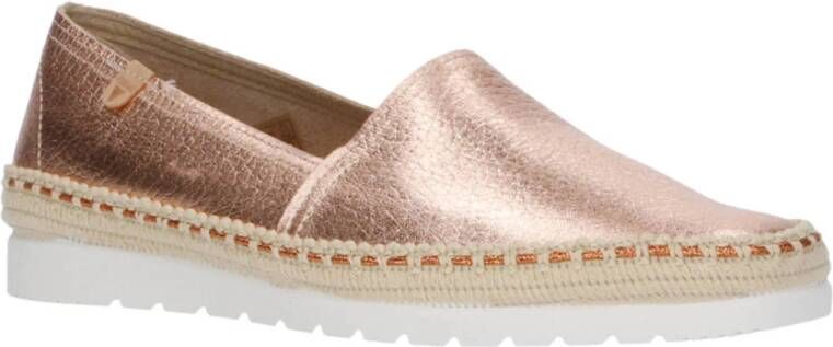 Verbenas Noa Nucleo metal leren espadrilles roze metallic