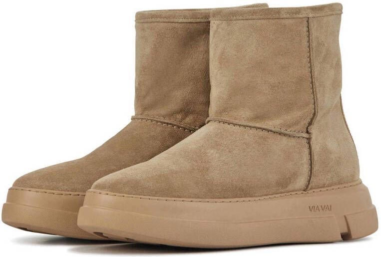 Via Vai Blue Lounge 59117 suède enkelboots beige