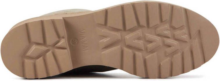 Via Vai Bobbi Strip 59019 suède enkelboots beige