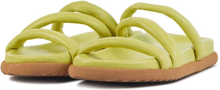 Via Vai leren slippers geel