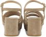 VIA VAI Sandalen Dames Damesschoenen Suède Blokhak hoogte 6 cm 60040 Cassia Beige - Thumbnail 3