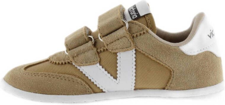 Victoria 1118105 leren sneakers taupe
