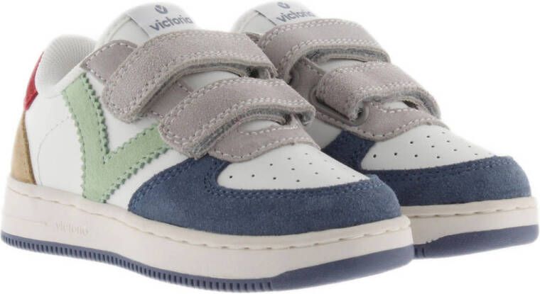 Victoria 1124116 leren sneakers blauw wit
