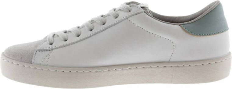 Victoria 1126142 leren sneakers wit groen