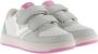 Victoria Tiempo Tiras Serraje Cra leren sneakers wit roze - Thumbnail 4