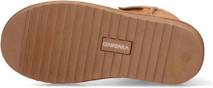 Vingino Ashley gevoerde suède enkelboots cognac