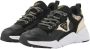 VINGINO Beau chunky leren sneakers zwart Meisjes Leer Meerkleurig 37 - Thumbnail 2
