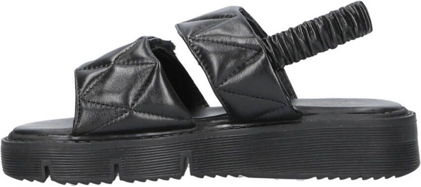 Vingino chunky leren sandalen zwart