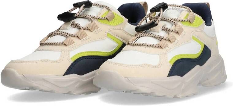Vingino chunky sneakers ecru donkerblauw