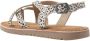 VINGINO Coco leren sandalen met dierenprint wit zwart Meisjes Leer Dierenprint 28 - Thumbnail 9