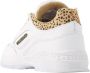 VINGINO Fenna leren sneakers met panterprint wit Leer Panterprint 28 - Thumbnail 3