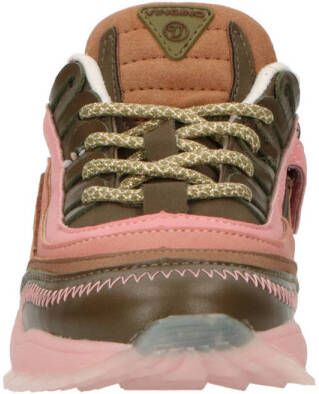 Vingino Fenna leren sneakers roze multi