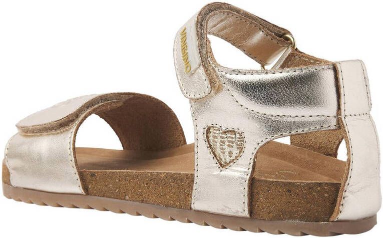 Vingino Floor Premium leren sandalen goud metallic