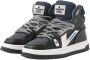 VINGINO Joshua mid leren sneakers blauw Jongens Leer Meerkleurig 31 - Thumbnail 8