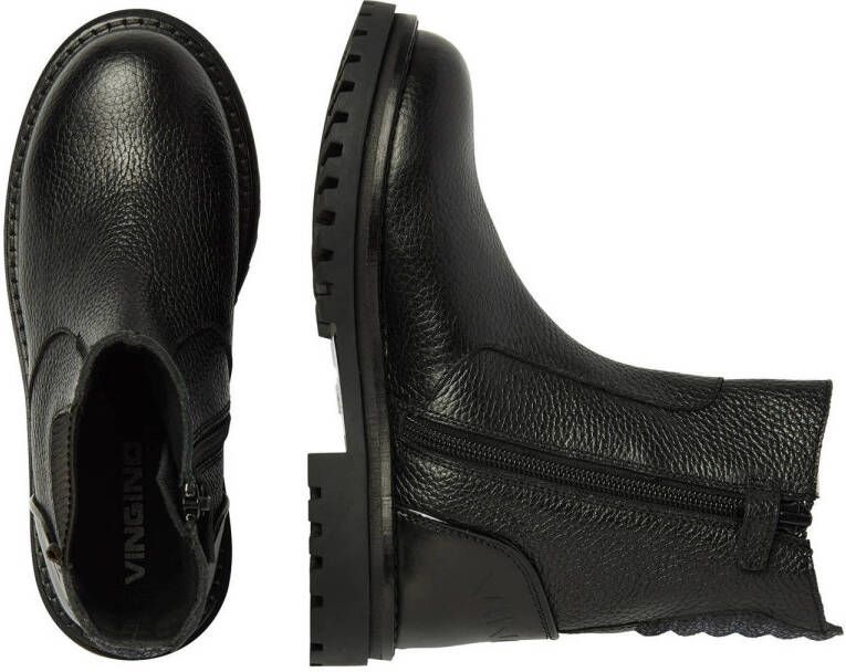 Vingino Kathy leren chelsea boots zwart