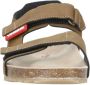 Vingino VIN825424-767 Jongens Platte Sandalen Bruin Leer Klittenband - Thumbnail 3