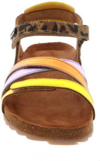 Vingino leren sandalen bruin multi