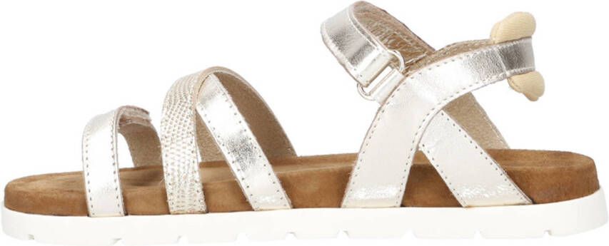 Vingino leren sandalen goud
