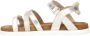 Vingino VIN825412-994 Meisjes Platte Sandalen Roze Leer Klittenband - Thumbnail 4