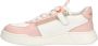 Vingino VIN825135-970 Meisjes Lage Sneakers Roze Leer Veters - Thumbnail 4