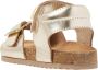 VINGINO Lucy leren sandalen goud metallic Meisjes Leer Effen 33 - Thumbnail 3