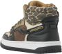 VINGINO Maxime leren sneakers zwart bruin Meisjes Leer Meerkleurig 37 - Thumbnail 5