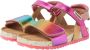 VINGINO Naomi leren sandalen roze multi Leer Meerkleurig 28 - Thumbnail 4