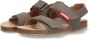 Vingino VIN825424-781 Jongens Platte Sandalen Bruin Leer Klittenband - Thumbnail 3