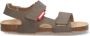 Vingino VIN825424-781 Jongens Platte Sandalen Bruin Leer Klittenband - Thumbnail 4