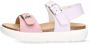 Vingino VIN825401-771 Meisjes Platte Sandalen Paars Blauw Leer Gesp - Thumbnail 3