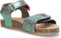 Vingino VIN825422-798 Meisjes Platte Sandalen Multicolor Leer Klittenband - Thumbnail 3