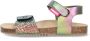 Vingino VIN825422-798 Meisjes Platte Sandalen Multicolor Leer Klittenband - Thumbnail 4