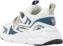 VINGINO Stef chunky leren sneakers wit blauw Jongens Leer Meerkleurig 35 - Thumbnail 6
