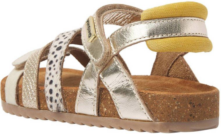 Vingino Vienna leren sandalen goud metallic