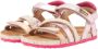 Vingino Vienna leren sandalen met panterprint roze roségoud - Thumbnail 12
