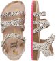 VINGINO Vikki leren sandalen wit zwart Leer Dierenprint 27 - Thumbnail 3