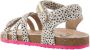 VINGINO Vikki leren sandalen wit zwart Leer Dierenprint 27 - Thumbnail 3