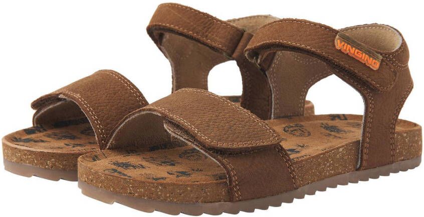 Vingino Xavi leren sandalen bruin