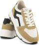 Vty leren sneakers beige wit - Thumbnail 3