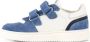 Vty leren sneakers blauw wit - Thumbnail 3