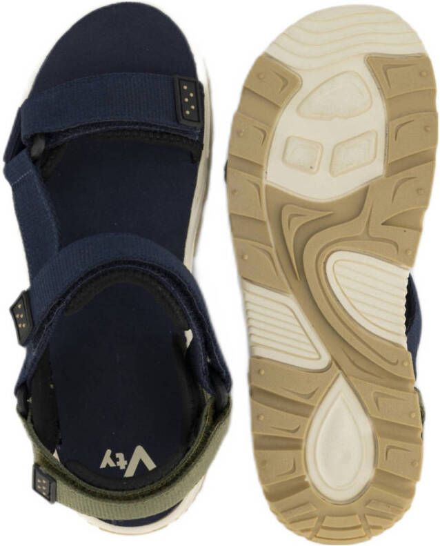 Vty sandalen donkerblauw groen