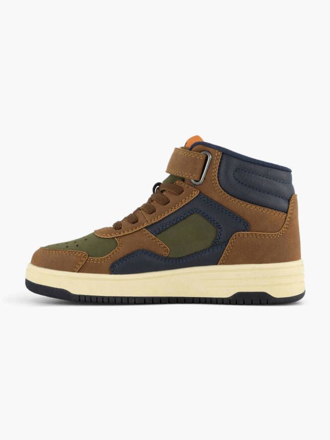 Vty sneakers bruin donkerblauw